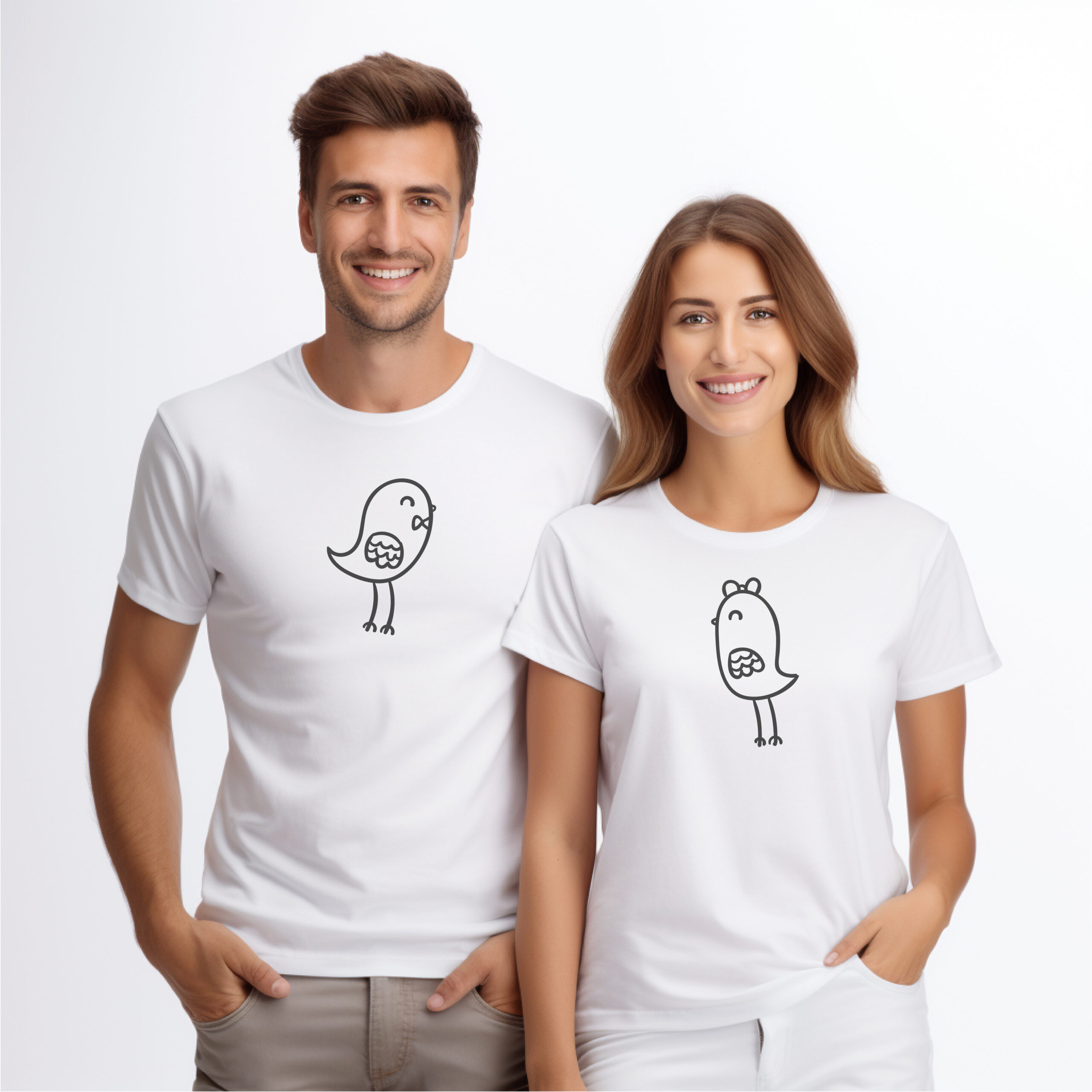 Camisetas tortolitos blanca