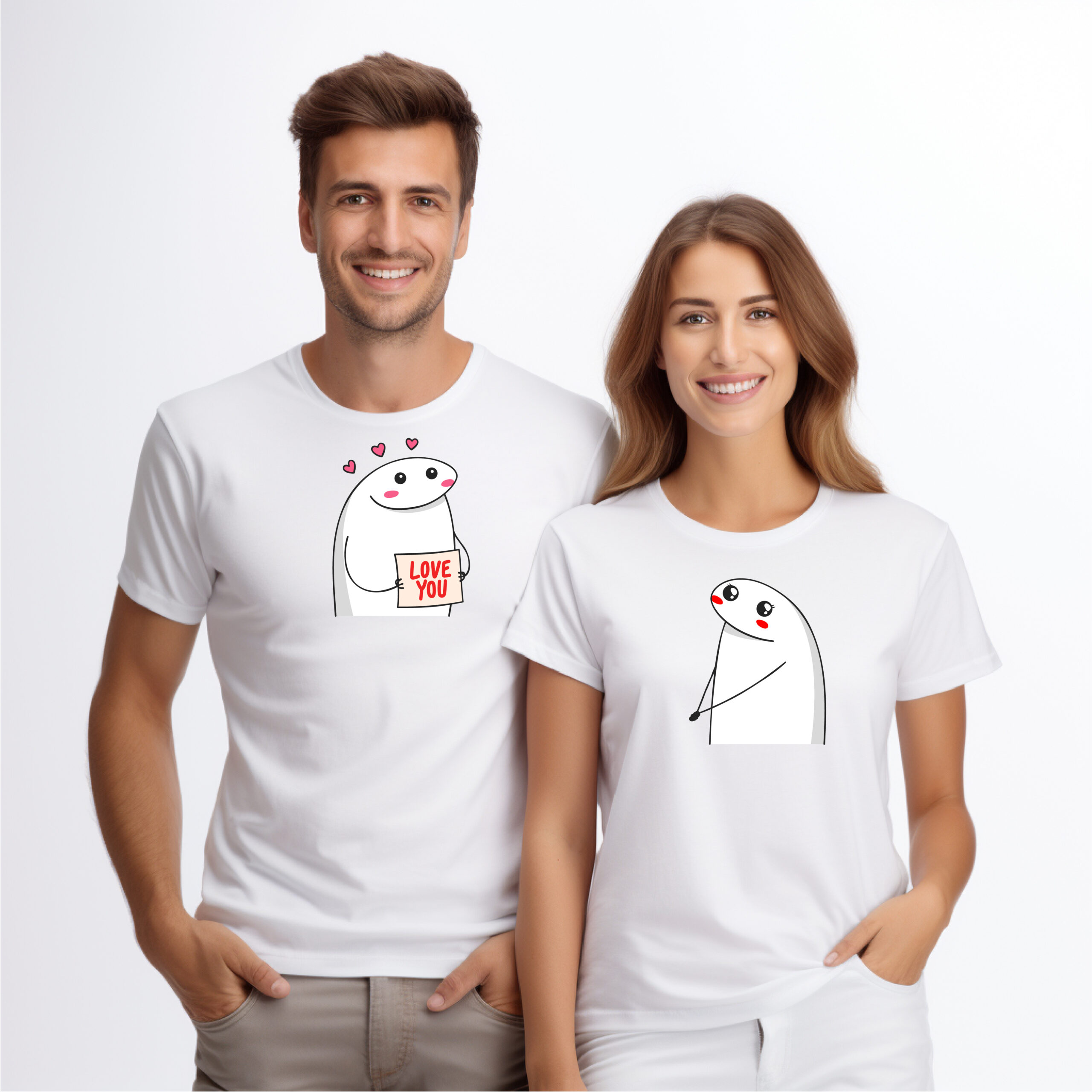 Camisetas Flork Love you blanca