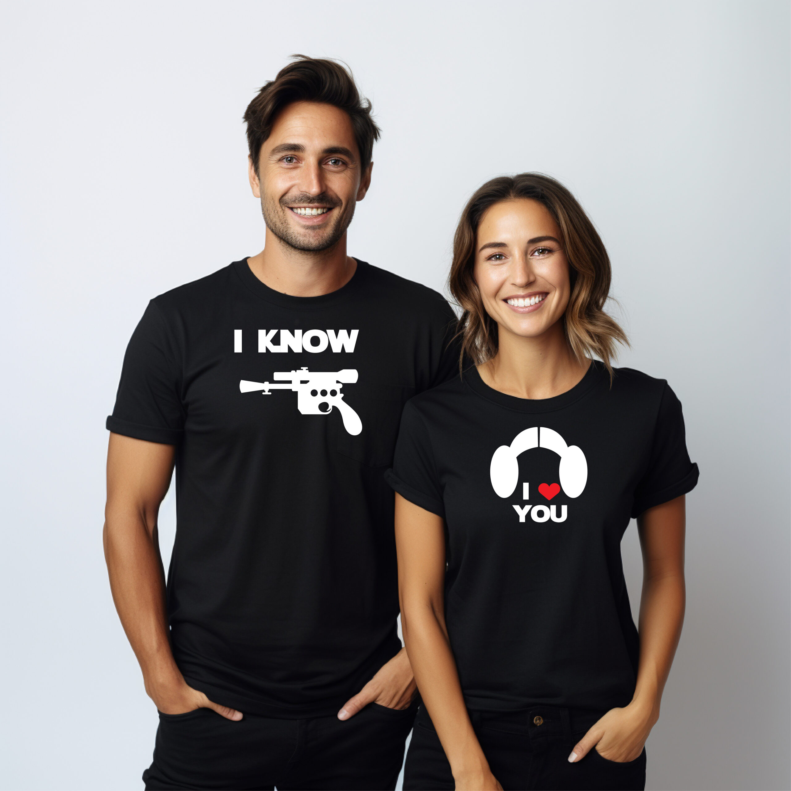 Camisetas Han y Leia