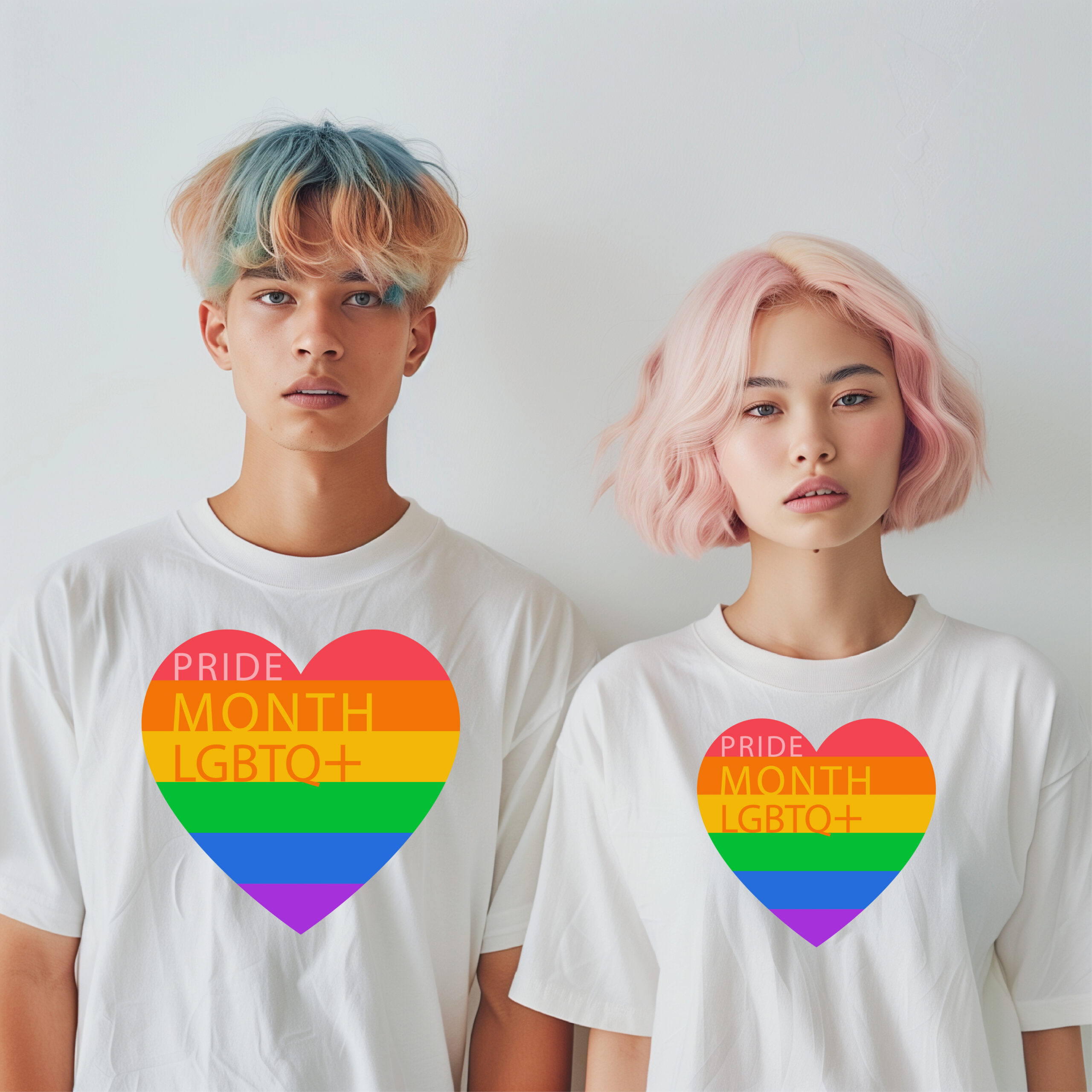 Camisetas Pride Month LGBTQ+ Blanco