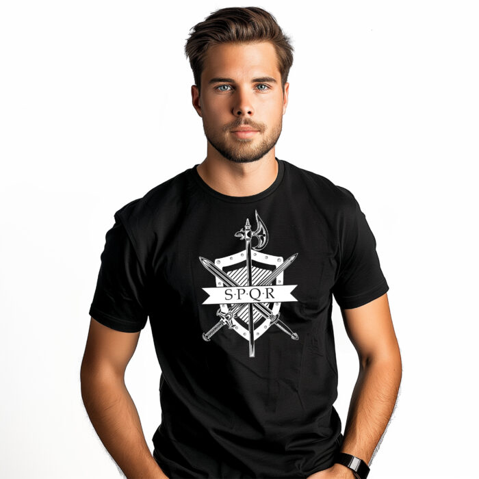 Camiseta SPQR Escudo y Espadas
