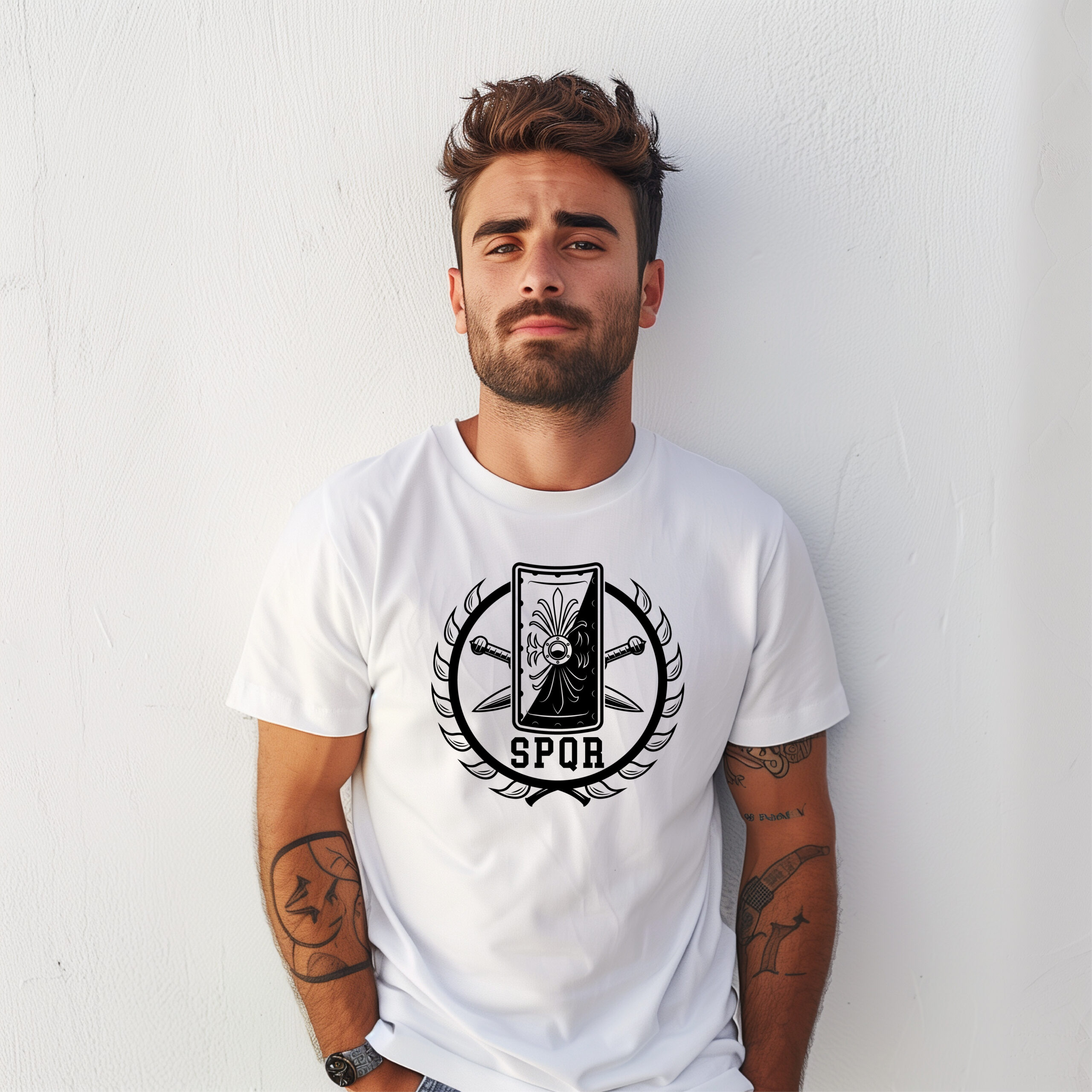 Camiseta SPQR Blanco